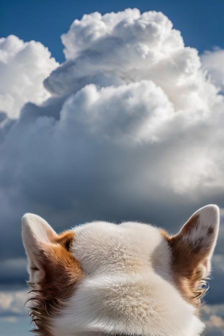 45046-690180045-a photo shot in the point of view from the back of a a dog's head close-up on the lower side of the shot, cropped, showing a big.jpg